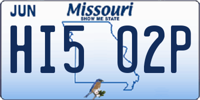 MO license plate HI5O2P