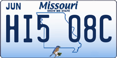 MO license plate HI5O8C