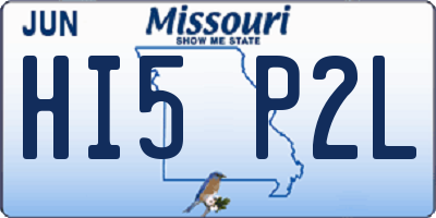 MO license plate HI5P2L