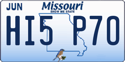 MO license plate HI5P7O