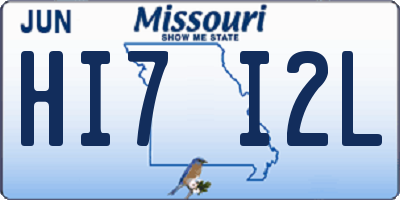 MO license plate HI7I2L