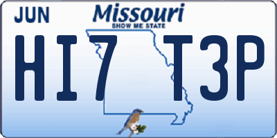 MO license plate HI7T3P