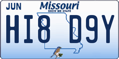 MO license plate HI8D9Y