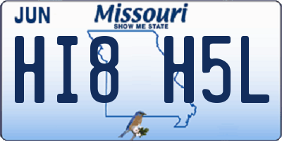 MO license plate HI8H5L