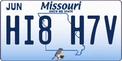 MO license plate HI8H7V