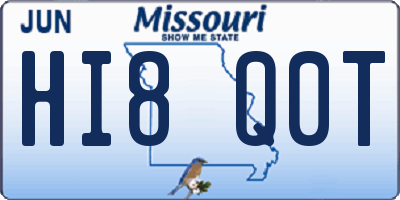 MO license plate HI8Q0T
