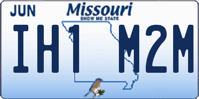 MO license plate IH1M2M