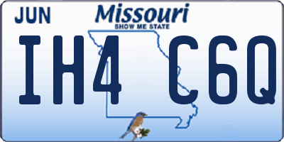 MO license plate IH4C6Q