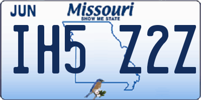MO license plate IH5Z2Z