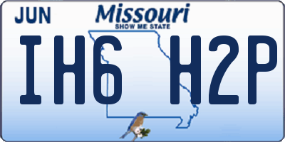 MO license plate IH6H2P