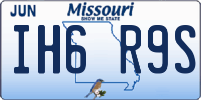 MO license plate IH6R9S