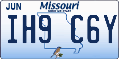 MO license plate IH9C6Y