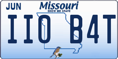 MO license plate II0B4T