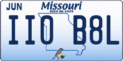 MO license plate II0B8L