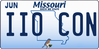 MO license plate II0C0N