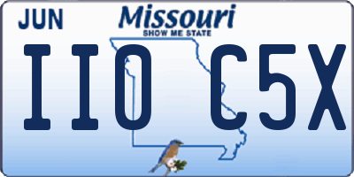 MO license plate II0C5X