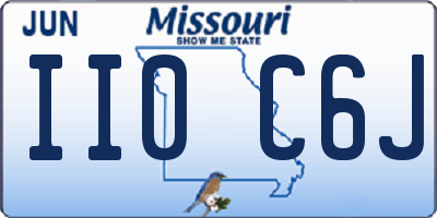 MO license plate II0C6J