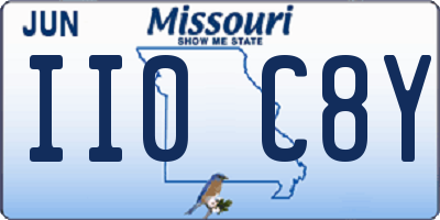MO license plate II0C8Y