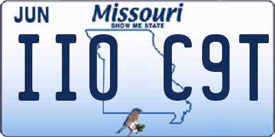 MO license plate II0C9T
