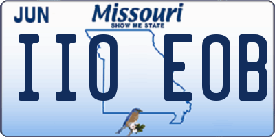 MO license plate II0E0B