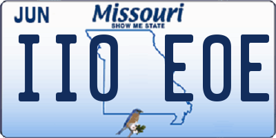 MO license plate II0E0E