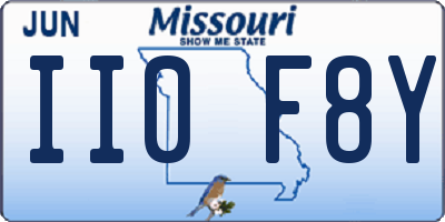 MO license plate II0F8Y