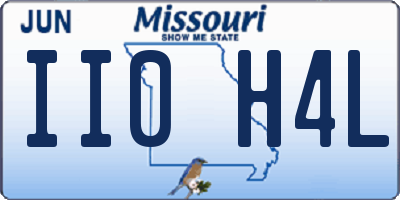 MO license plate II0H4L