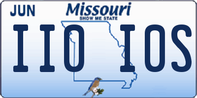 MO license plate II0I0S