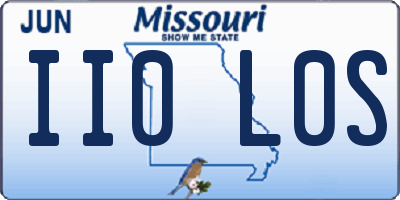 MO license plate II0L0S