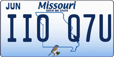 MO license plate II0Q7U