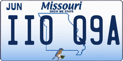 MO license plate II0Q9A