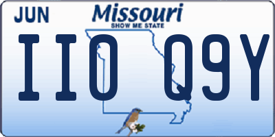 MO license plate II0Q9Y