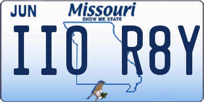 MO license plate II0R8Y