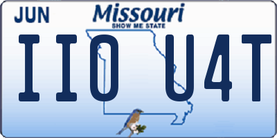 MO license plate II0U4T