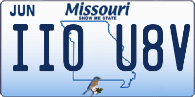 MO license plate II0U8V