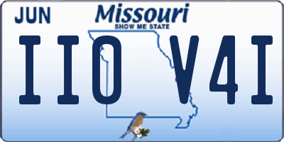 MO license plate II0V4I