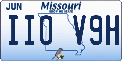 MO license plate II0V9H