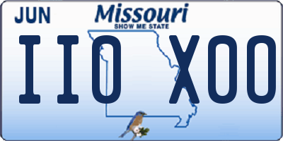 MO license plate II0X0O