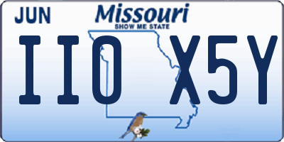 MO license plate II0X5Y