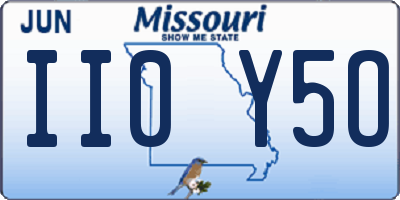 MO license plate II0Y5O