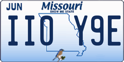 MO license plate II0Y9E