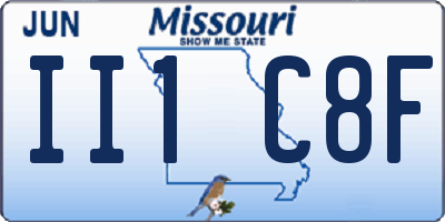 MO license plate II1C8F