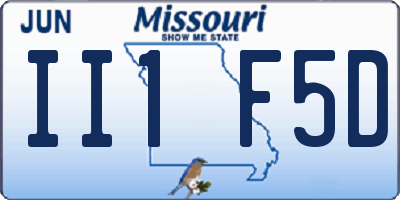 MO license plate II1F5D