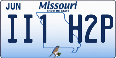 MO license plate II1H2P