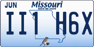 MO license plate II1H6X