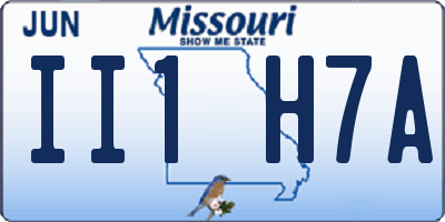 MO license plate II1H7A