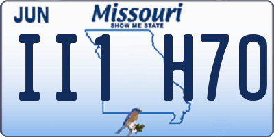 MO license plate II1H7O