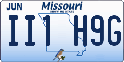 MO license plate II1H9G
