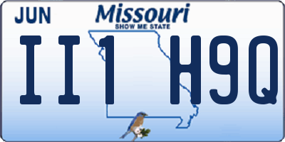 MO license plate II1H9Q