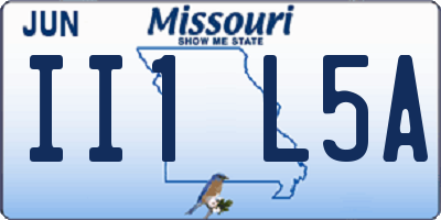 MO license plate II1L5A